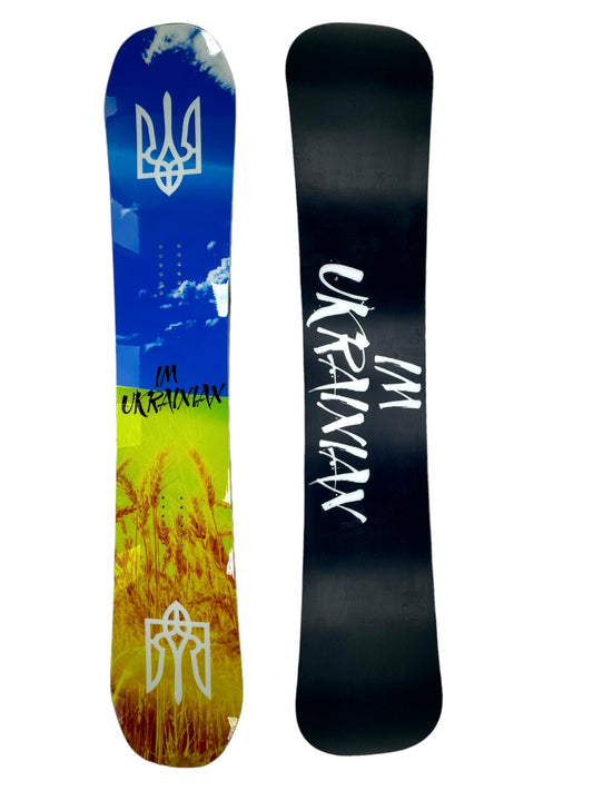 "Carpathian Pride: 2024 Custom 'I'm Ukrainian' Snowboard Edition - Ride with Heritage, Conquer with Style"